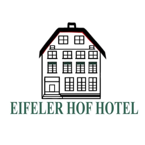 Das Eifeler Hof Hotel ist ein stilvolles Gebäude mit mehreren Fenstern und einer klaren Struktur. Es bietet eine einladende Atmosphäre für Gäste.